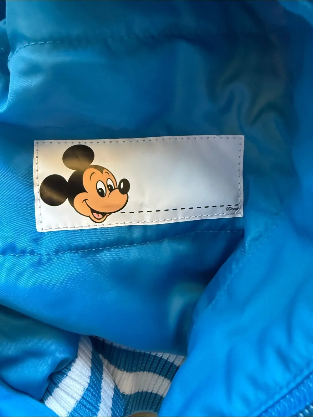 Disney Store Mickey Mouse Back to Front Varsity Bomber Jacket Kids 7/8 NWT